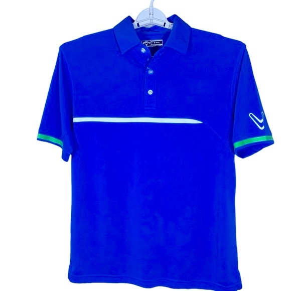 Callaway Other - Callaway Golf Polo Mens Performance Opt Dri Short Sleeve Short Collared Blue S